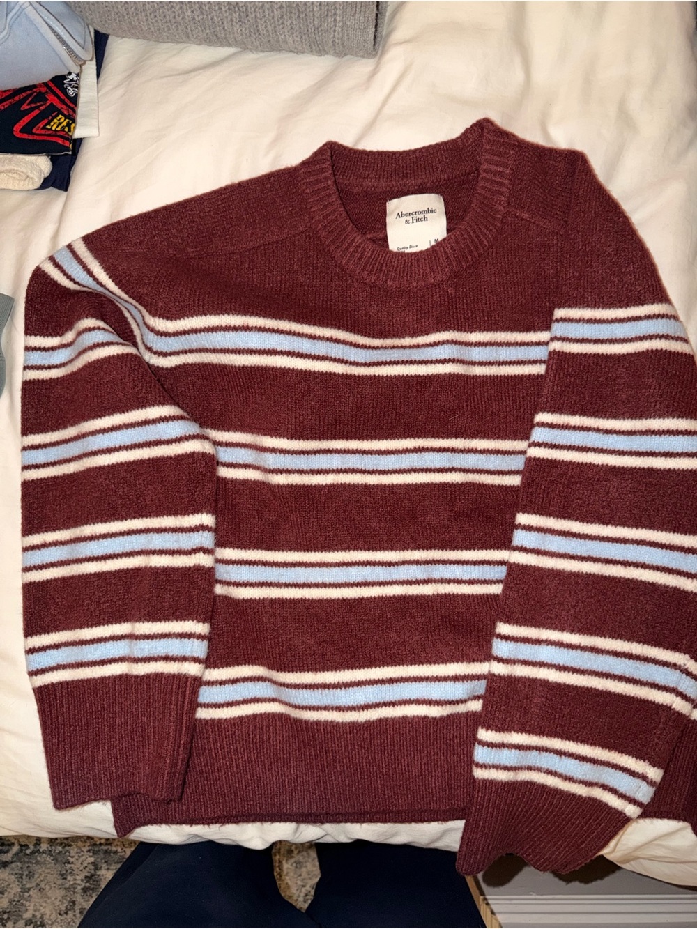 Abercrombie & Fitch Striped Crewneck